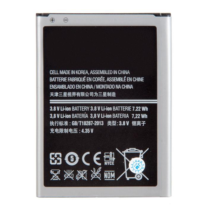 

Аккумулятор I9190/B500AE для Samsung Galaxy S4 mini GT-I9190, GT-I9192, GT-I9195, 3.8V, 1900mAh, I9190