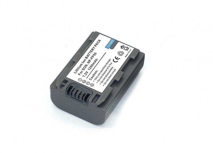 

Аккумулятор NP-FP50/NP-FP30 NP-FP50 NP-FP60 NP-FP70 NP-FP71 NP-FP90 NP-FP91 PL55G.142, 1150mAh, 7.2V для Sony DCR-DVD, HC, SR, HDR-HC, NP-FP50