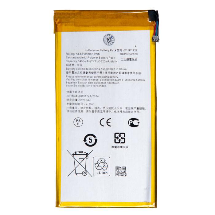 

Аккумулятор C11P1429, 3.85V, 3450mAh, Li-pol для Asus Zenpad C 7" Z170CG, C11P1429