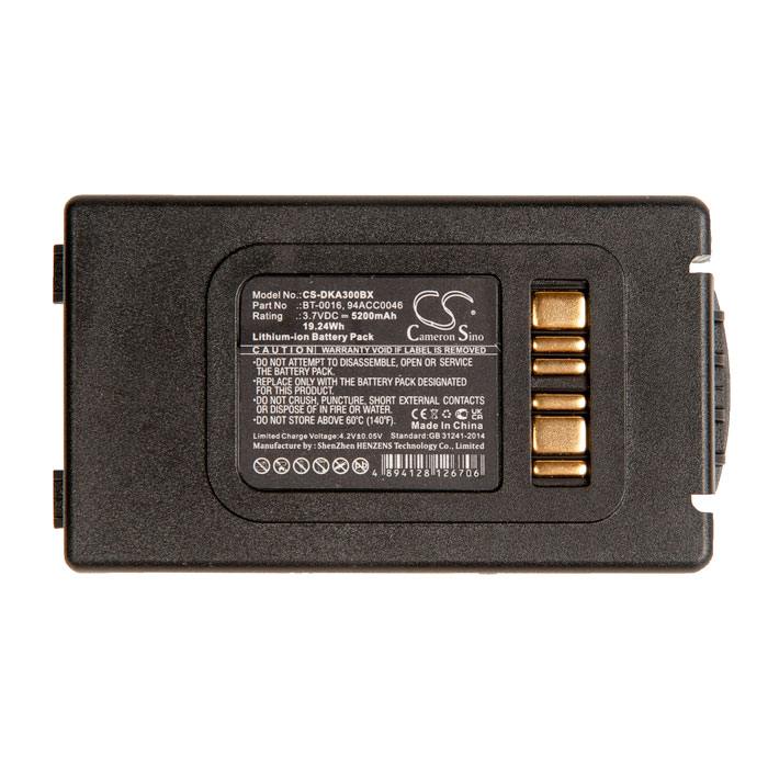 Аккумулятор для ТСД CameronSino CS-DKA300BX Li-Ion, 5200mAh, 3.7V для Datalogic Skorpio X3