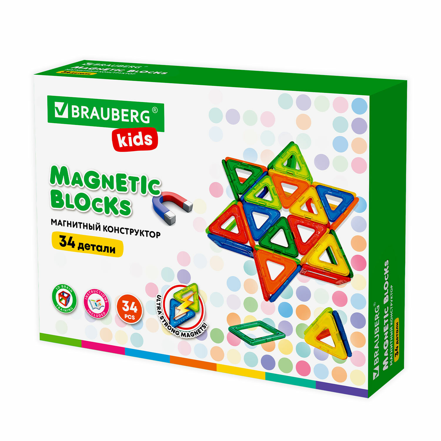 

Конструктор магнитный BRAUBERG BIG MAGNETIC BLOCKS, деталей: 34 (663845), BIG MAGNETIC BLOCKS