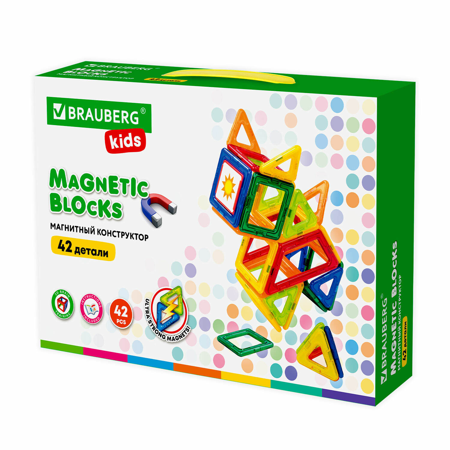 

Конструктор магнитный BRAUBERG BIG MAGNETIC BLOCKS, деталей: 42 (663846), BIG MAGNETIC BLOCKS