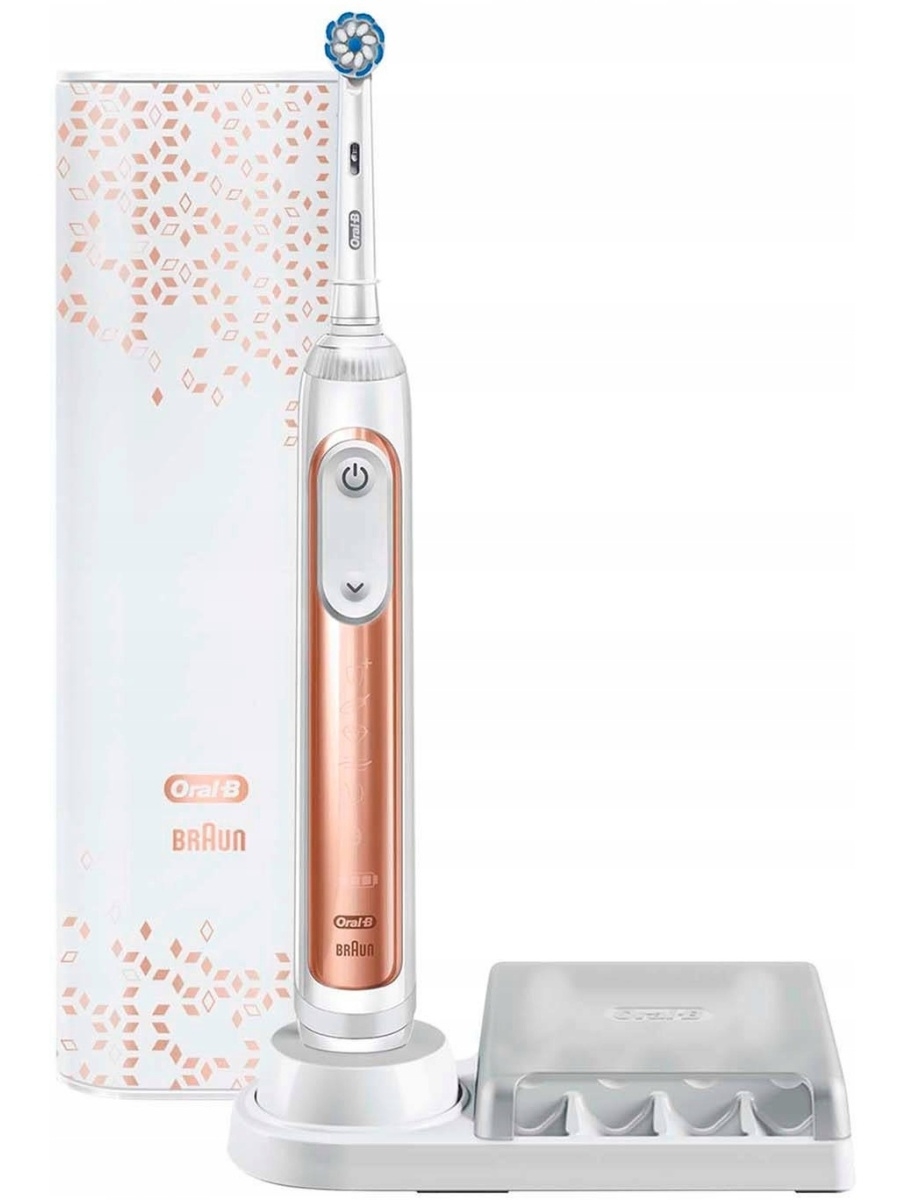 

Oral-B Genius X Lite Rose Gold, 1 насадка, 2-режима, белый/розовый (D706.513.6), Genius X Lite Rose Gold
