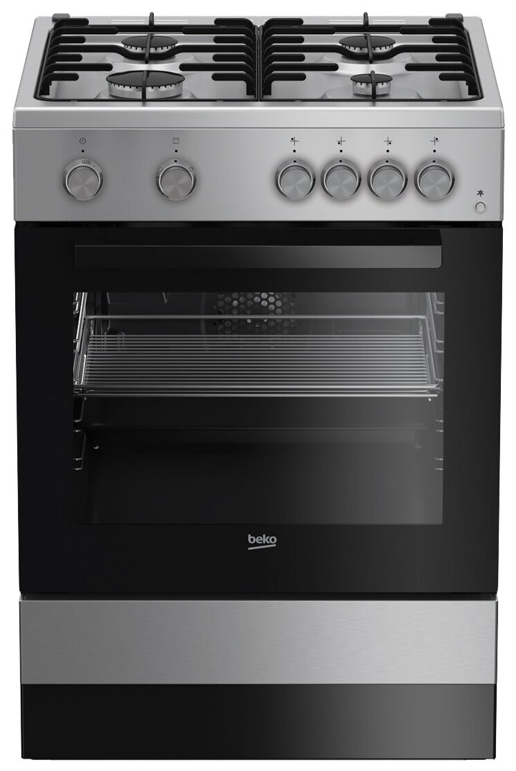 

Плита газовая Beko FSG62110DSCS, серебристый/черный (7738987635), FSG62110DSCS