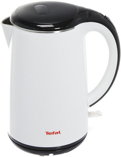 Чайник электрический Tefal KO 2601 Safe to touch 1.7л. 2.15 кВт, сталь/пластик, белый/черный (7211002463)
