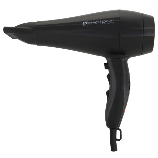 

Фен Ga.Ma Diva 3D Therapy GH3536 2300Вт, режимов: 3, насадок: 3, 2 концентратора, диффузор, черный, GH3536