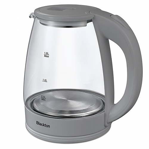 

Чайник электрический Blackton Bt KT1800G 1.8л. 1.5 кВт, стекло/пластик, серый, Bt KT1800G