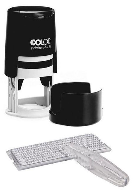 

Печать самонаборная COLOP PRINTER R 45/2,5-SET, Черный/белый, PRINTER R 45/2,5-SET