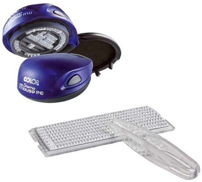 

Печать самонаборная COLOP Stamp Mouse R40/2 SET, Синий, Stamp Mouse R40/2 SET