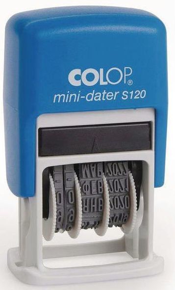 

Датер COLOP S 120/BL, Синий/белый, S 120/BL