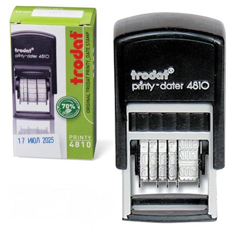 

Датер Trodat 4810 PRINTY BANK, Черный/белый, 4810 PRINTY BANK