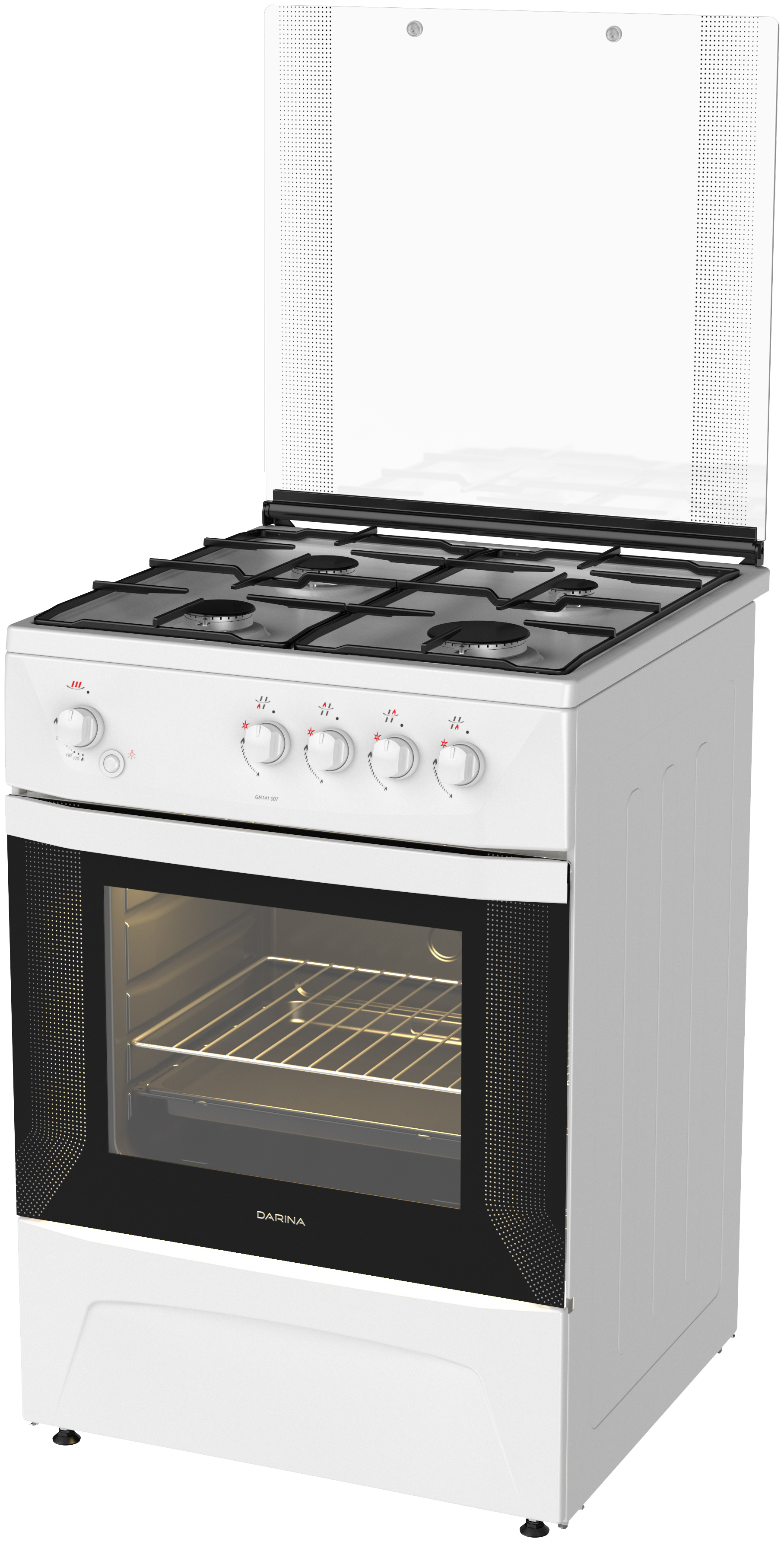 Плита газовая Дарина 1D GM141 007 W, белый
