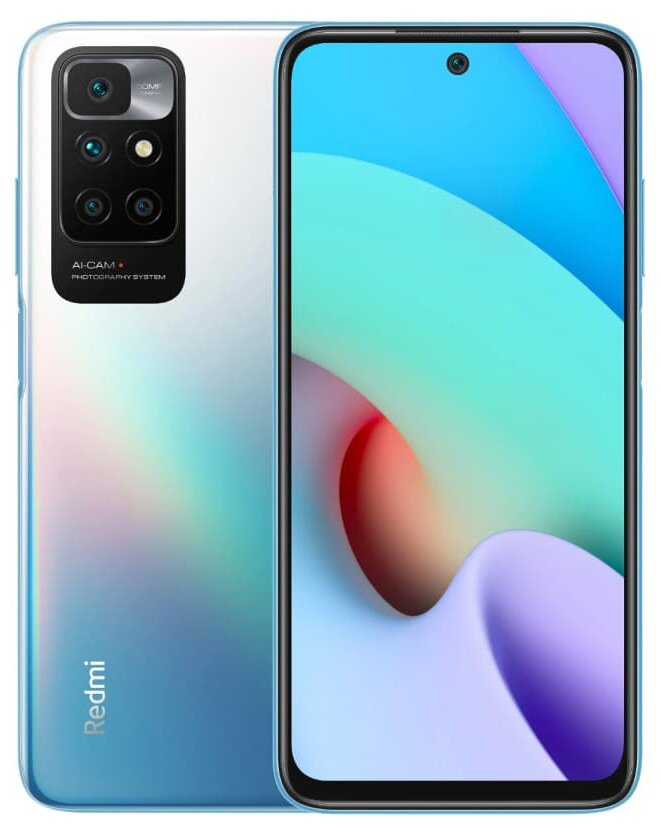 Смартфон Xiaomi Redmi 10 2022 4Gb/64Gb Android синий (22011119UY/21121119SG)
