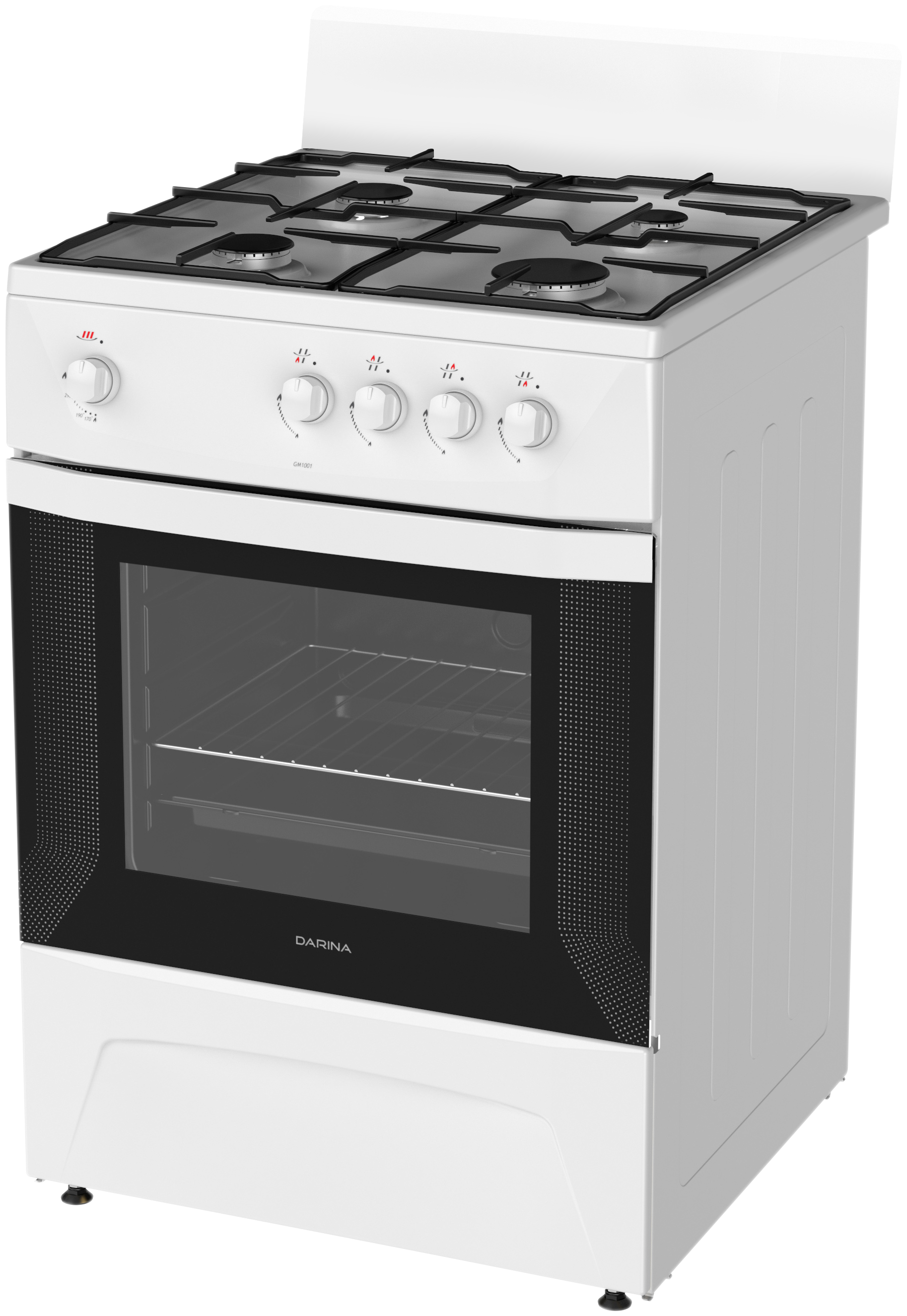 Плита газовая Дарина C 1001 W, белый