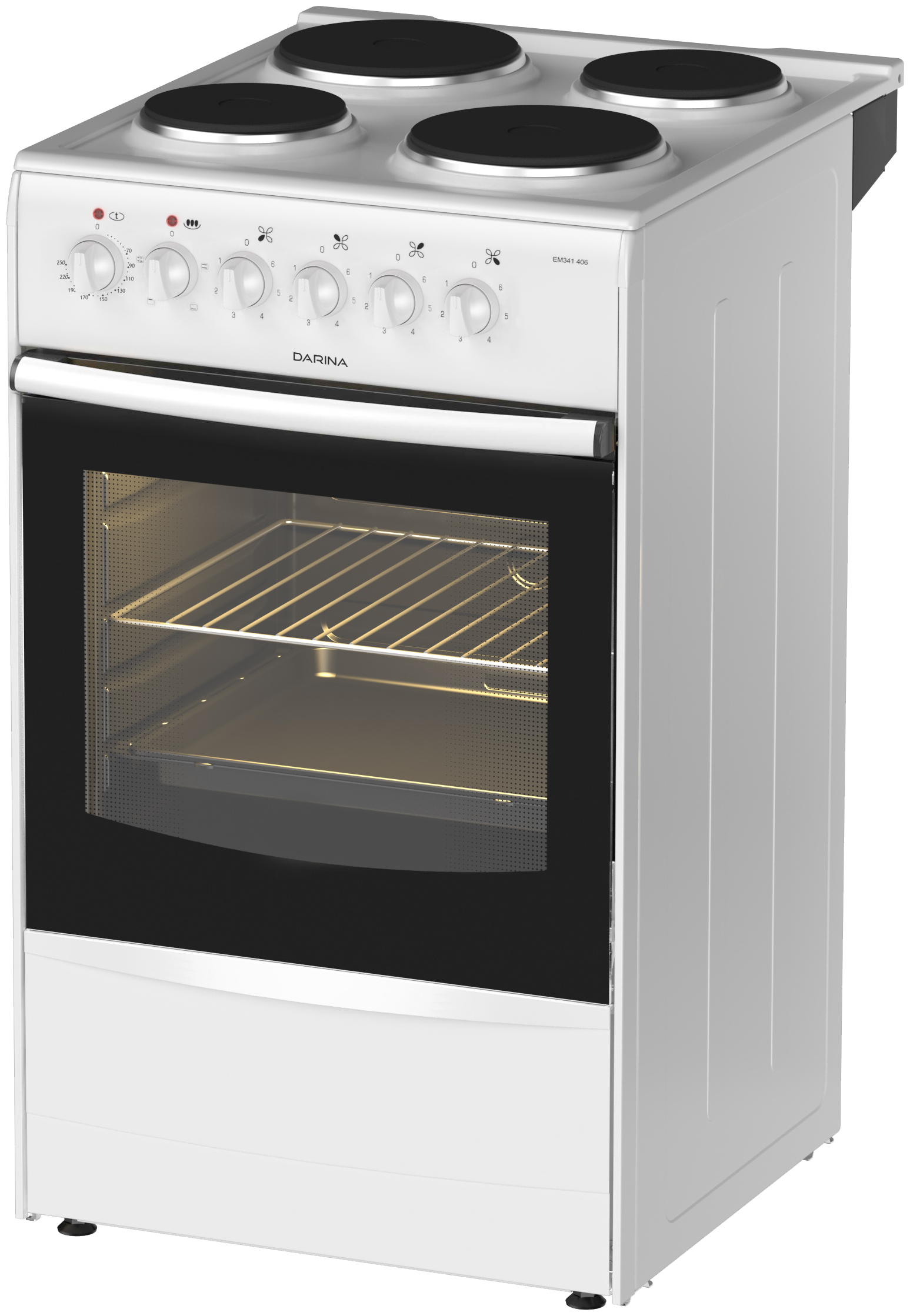 Плита электрическая Дарина 1B EM341 406 W, белый