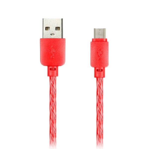 

Кабель Micro USB-USB, 2A, 1м, красный Smartbuy Silicone (iK-12SPS-NBred)