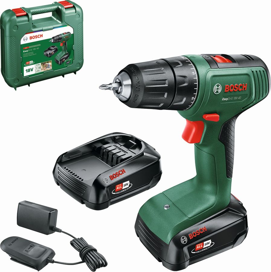 Дрель-шуруповерт Bosch EasyDrill 18V-40 (06039D8005)