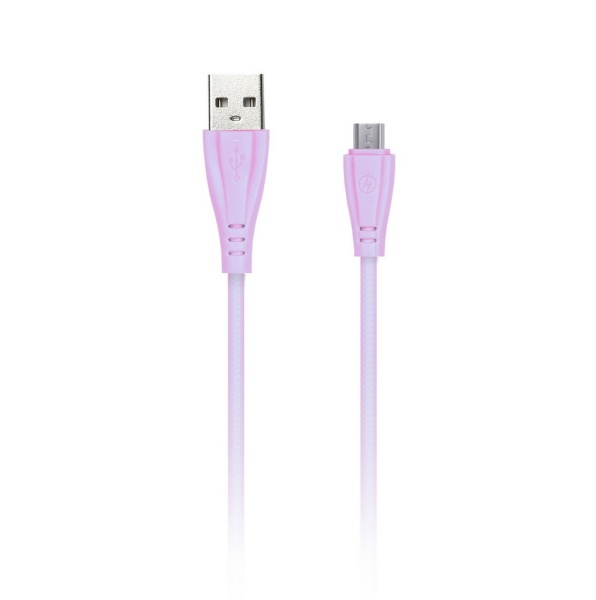 

Кабель Micro USB-USB, 2A, 1м, розовый Smartbuy (iK-12RG-NBrose)