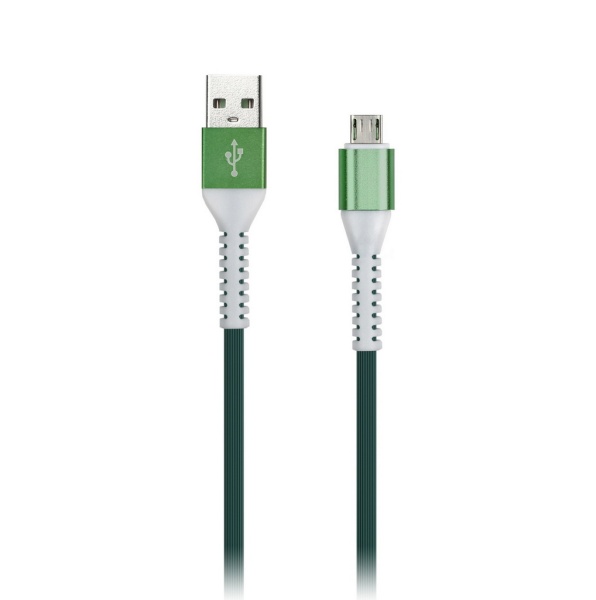

Кабель Micro USB-USB, 2A, 1м, зеленый Smartbuy (iK-12FL-NBgreen)