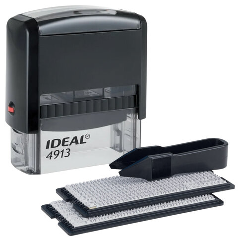 

Штамп самонаборный Trodat Ideal 4913 P2 (125428), Черный, 4913 P2