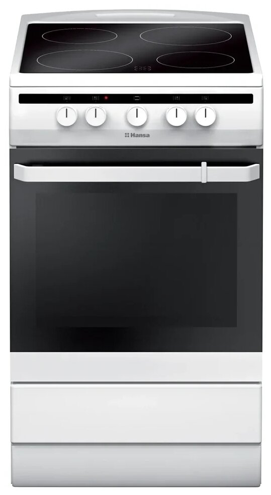 

Плита электрическая Hansa FCCW54002, белый (55232), FCCW54002