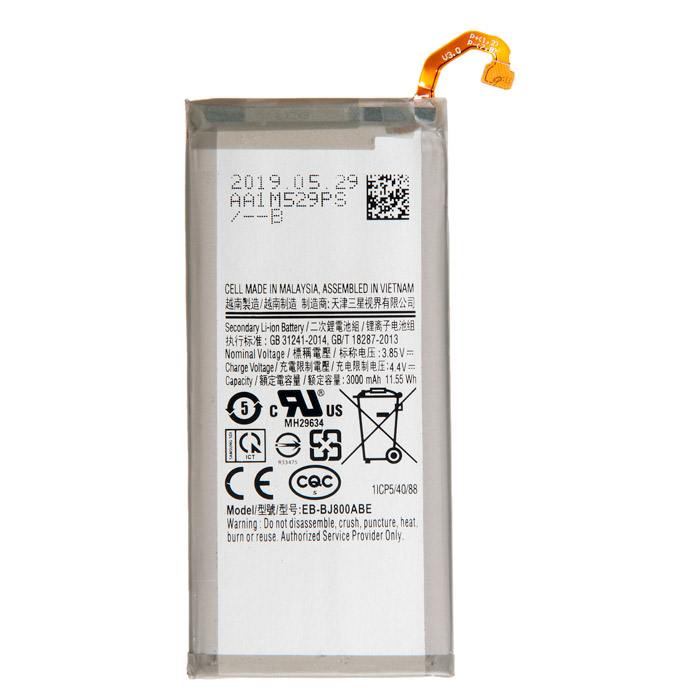 

Аккумулятор EB-BJ800ABE/EB-BJ800ABE для Samsung Galaxy J8, A6, J6 (2018) SM-J810F, SM-A600F, SM-J600F, 3.85V, 3000mAh, EB-BJ800ABE