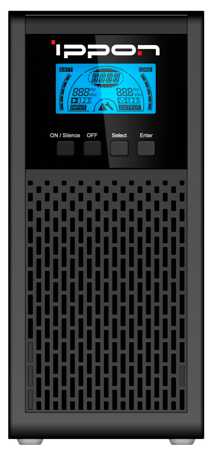 ИБП Ippon Innova G2 Euro 1000L, 1000 В·А, 900 Вт, EURO, розеток - 2, USB, черный (1547590) (без аккумуляторов)