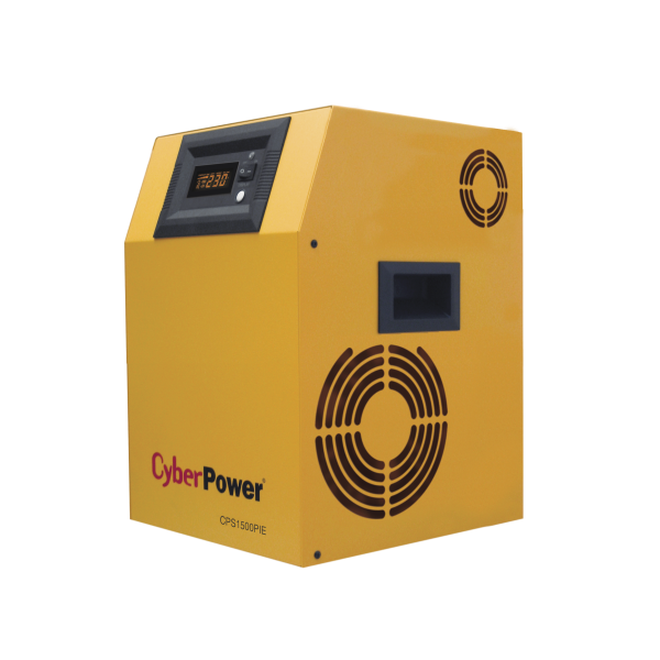 ИБП CyberPower CPS 1500 PIE, 1500 В·А, 1 кВт, EURO/клемная колодка, розеток - 3, желтый (без аккумуляторов)