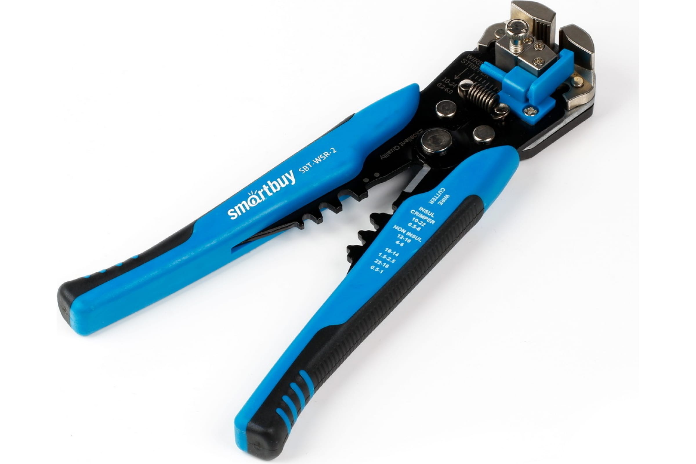 

Съемник изоляции (стриппер) от 0.25 мм² до 6 мм², обжим наконечников, резка провода, Smartbuy