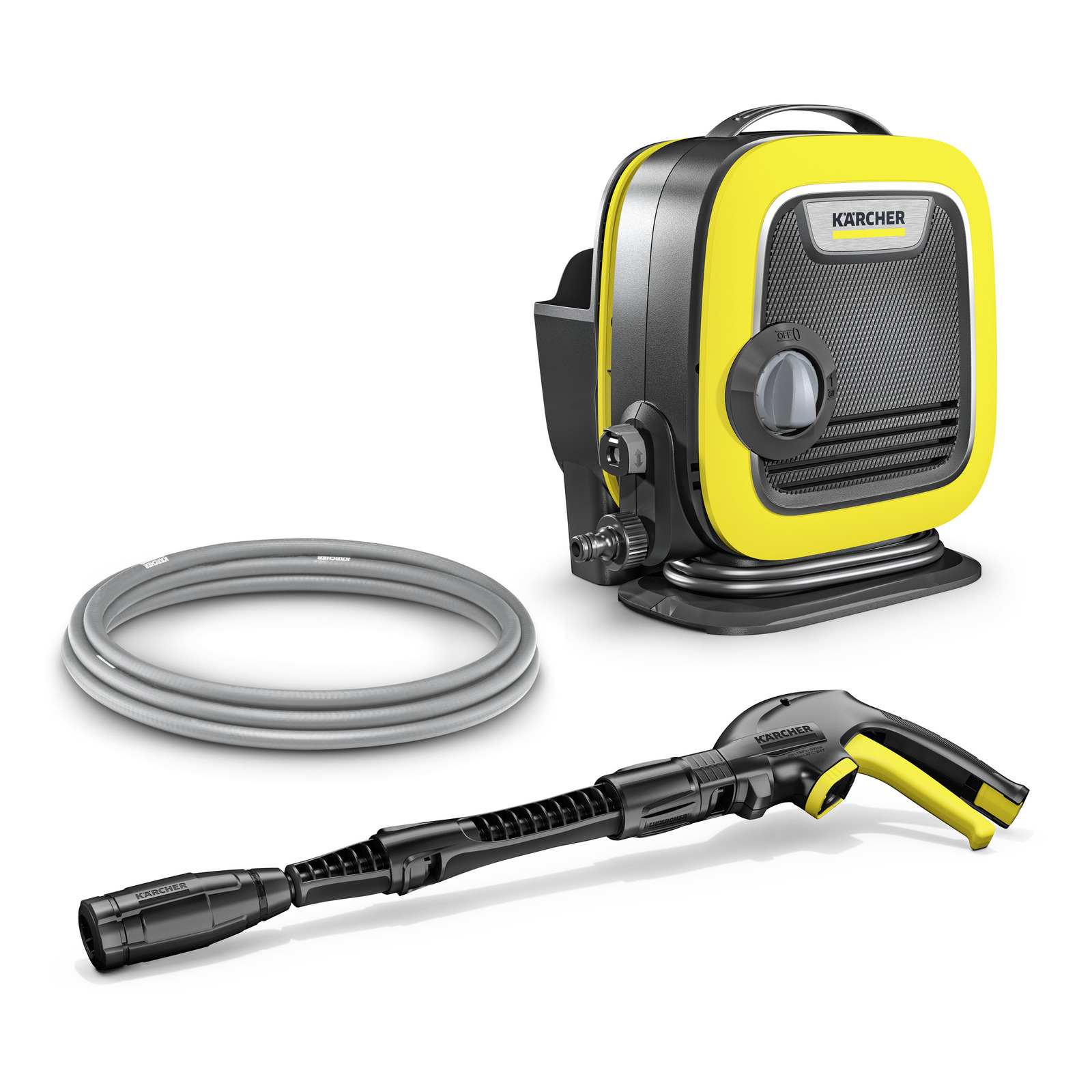 Минимойка KARCHER К MINI, 109 атм, 360 л/ч, шланг 5 м, сетевой шнур 5 м, корпус насоса пластик, 3.93 кг (1.600-054.0)