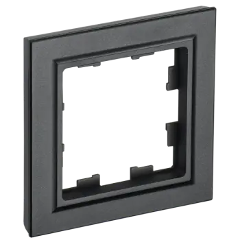 Рамка IEK BRITE РУ-1-БрЧ, 1-пост, черный