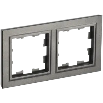 Рамка IEK BRITE РУ-2-БрШ, 2-поста, шампань