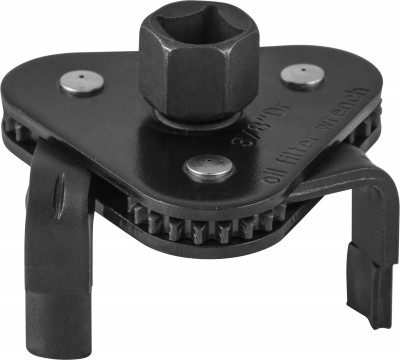 Съемник масляных фильтров Jonnesway AI050002, c гнездом 1/2”DR, с адаптером 3/8”DR или «под ключ» 19 мм, 65-120мм