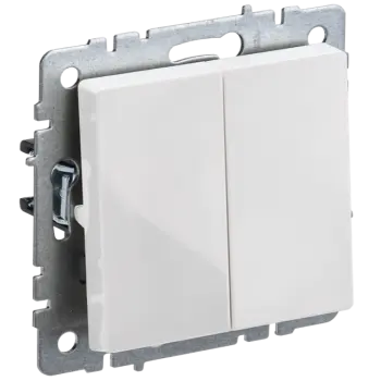 

Выключатель IEK Brite ВС10-2-0-БрБ, 2кл., скрытый монтаж, механизм с накладкой без рамки, белый (BR-V20-0-10-K01), ВС10-2-0-БрБ
