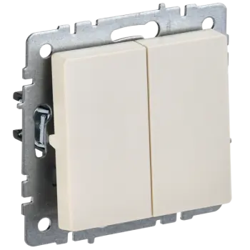 

Выключатель IEK Brite ВС10-2-0-БрКр, 2кл., скрытый монтаж, механизм с накладкой без рамки, бежевый (BR-V20-0-10-K10), ВС10-2-0-БрКр