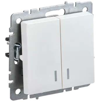 

Выключатель IEK Brite ВС10-2-1-БрЖ, 2кл., индикатор/подсветка, скрытый монтаж, механизм с накладкой без рамки, жемчуг (BR-V20-1-10-K36), ВС10-2-1-БрЖ