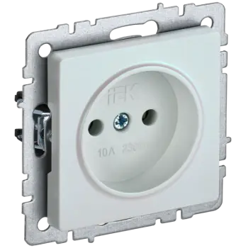 

Розетка IEK BRITE РС10-1-0-БрЖ, скрытый монтаж, однопостовая, 10A, механизм с накладкой и суппортом, IP20, жемчуг (BR-R10-10-K36), РС10-1-0-БрЖ