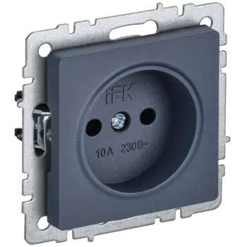 

Розетка IEK BRITE РС10-1-0-БрМ, скрытый монтаж, однопостовая, 10A, механизм с накладкой и суппортом, IP20, маренго (BR-R10-10-K35), РС10-1-0-БрМ