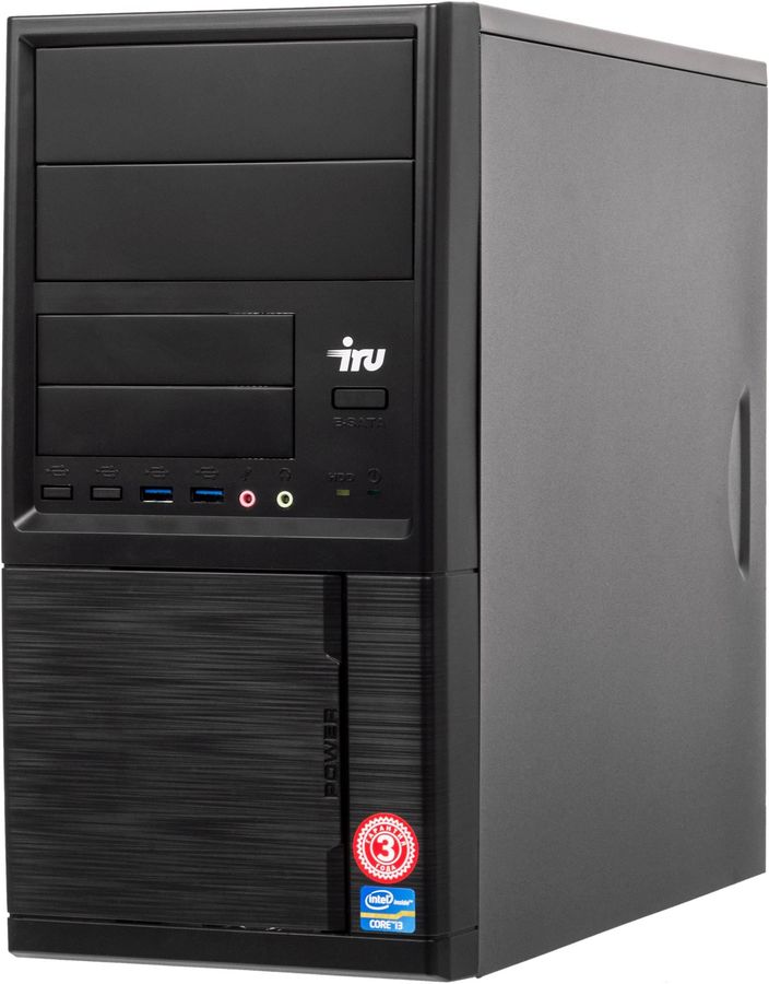 Системный блок IRU Home 120, AMD E1 6010 1.35GHz, 4Gb RAM, 120Gb SSD, W10, черный (1488171) плохая упаковка