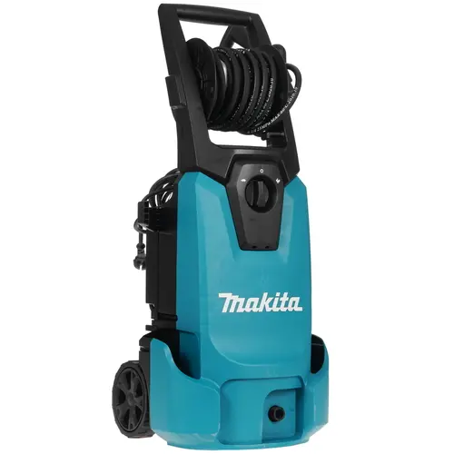 Мойка высокого давления Makita HW1300, 110 бар, 450 л/ч, шланг 10м, сетевой шнур - 5м, корпус насоса - пластик, 12.7кг (HW1300)