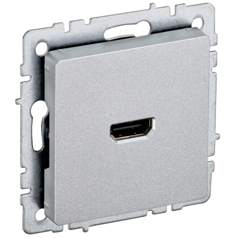 Розетка IEK BRITE BR-H10-K47 1xHDMI, алюминий