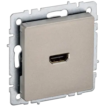 Розетка IEK BRITE РHDMI-0-БрШ 1xHDMI, шампань