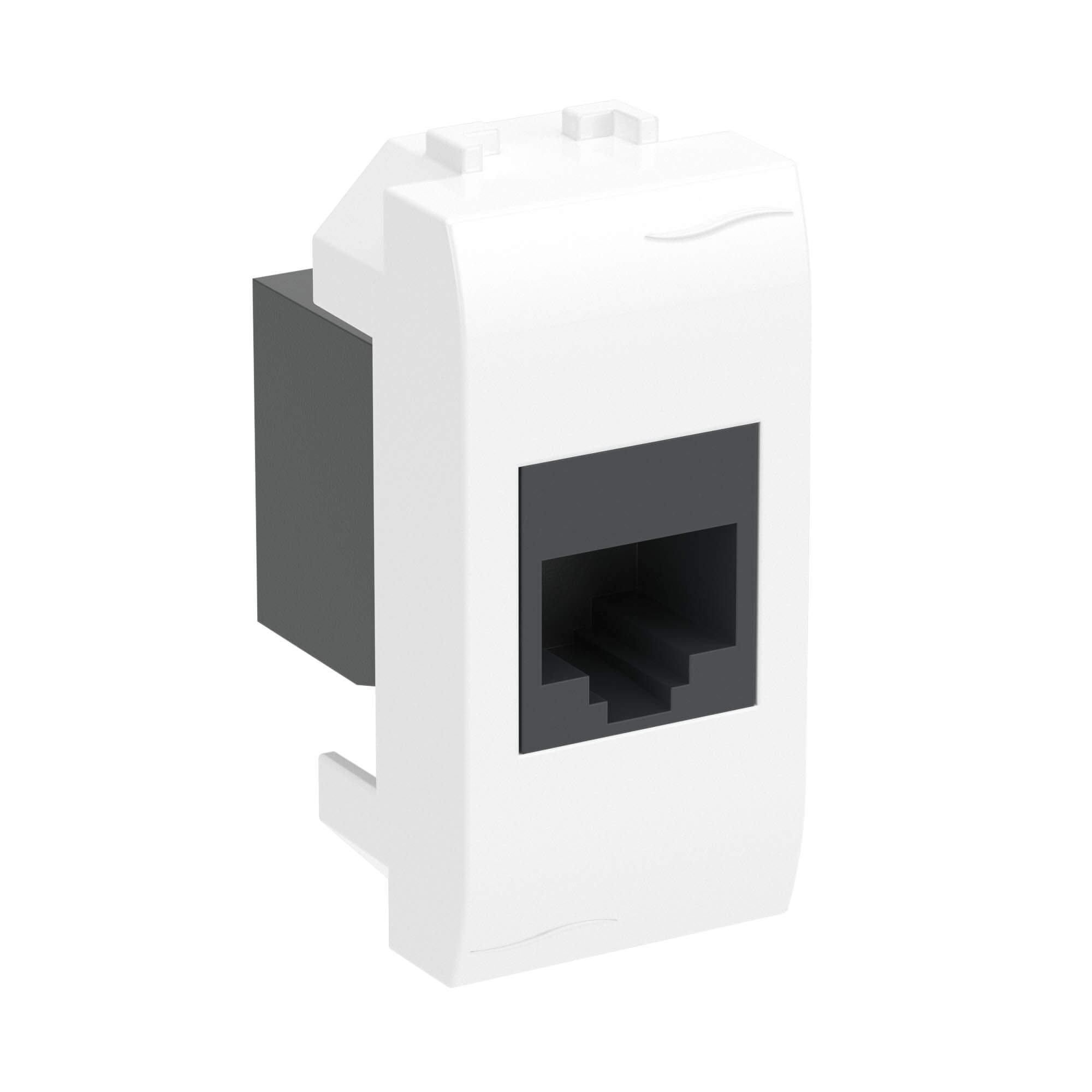 

Розетка RJ-45 в кабель-канал категория 5e, 1 модуль, белый, DKC BRAVA (76646B), 0