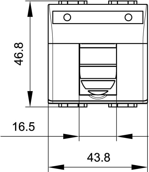 Розетка rj45 на кабель канал