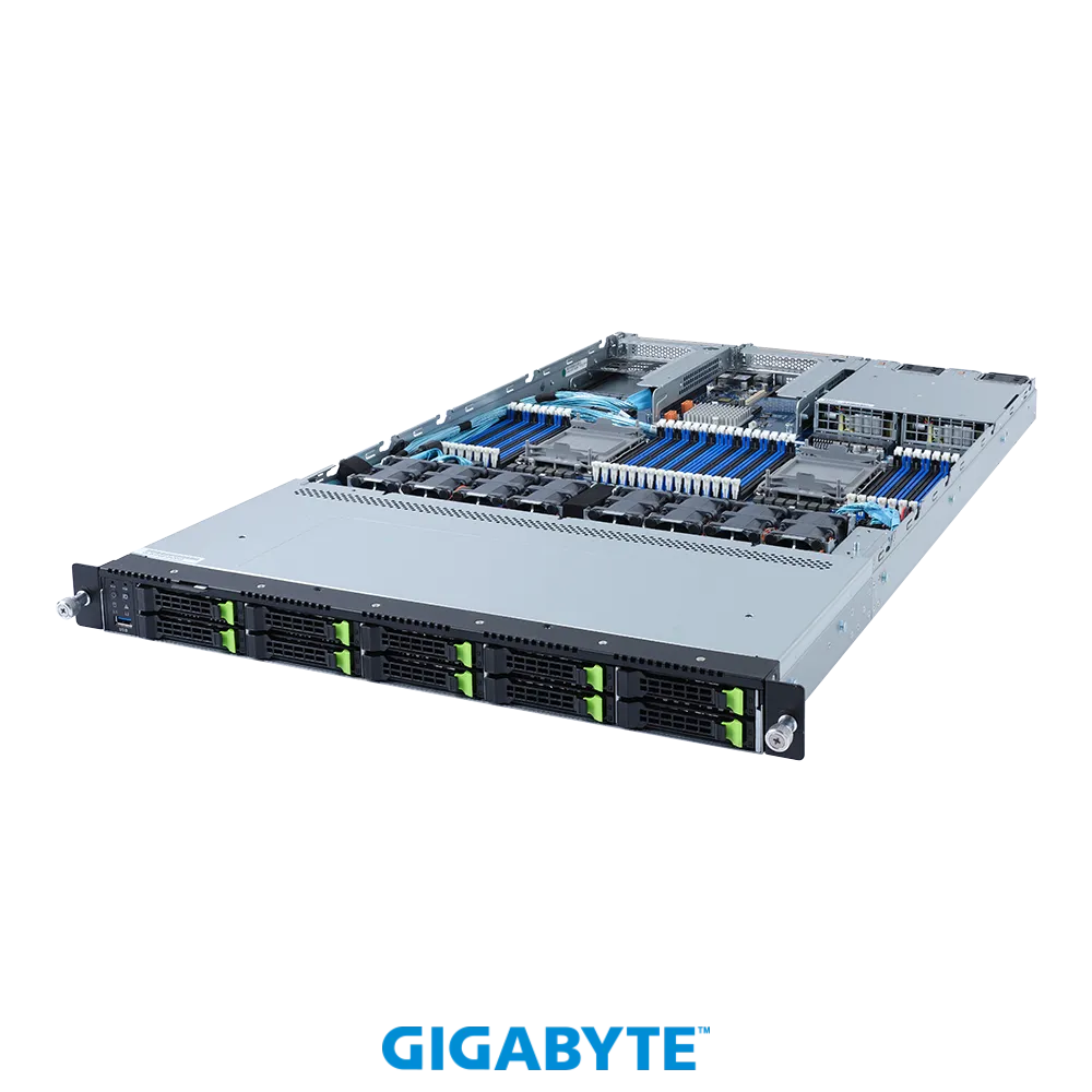 

Серверная платформа Gigabyte R182-NA1, 2xSocket4189, 32xDDR4, 10x2.5 HDD HS, 2x1 Гбит/c, AMI MegaRAC SP-X, Redundant 2x1300 Вт, 1U (6NR182NA1MR-00-101), R182-NA1