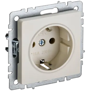 

Розетка IEK BRITE РС14-1-0-БрКр, скрытый монтаж, однопостовая, с з/к, со шторками, 16A, механизм с накладкой и суппортом, IP20, бежевый (BR-R14-16-K10), РС14-1-0-БрКр