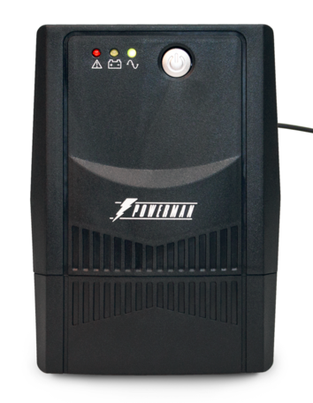 ИБП Powerman Back Pro 850 Plus, 850 VA, 480 Вт, EURO, розеток - 2, USB, черный