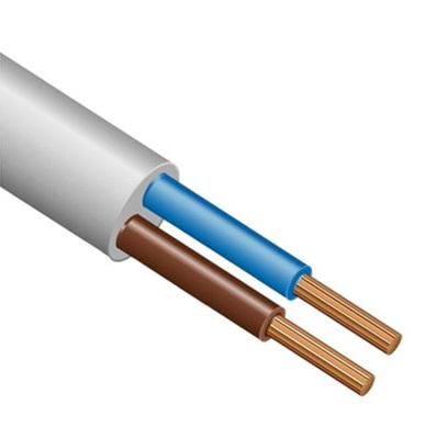 Провод медный ПВС 2x0.75 мм² бухта 100 м круглый ЭЛЕКТРОКАБЕЛЬ НН (4656756600061)