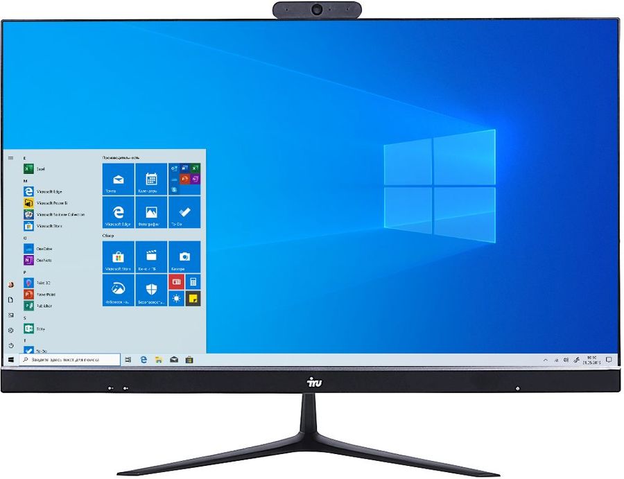 

Моноблок IRU Office P2310H4 23.8" 1920x1080, Intel Core i3-10105 3.7GHz, 8Gb RAM, 240Gb SSD, Intel UHD Graphics, WiFi, BT, Cam, Windows 11, черный (1773308), P2310H4