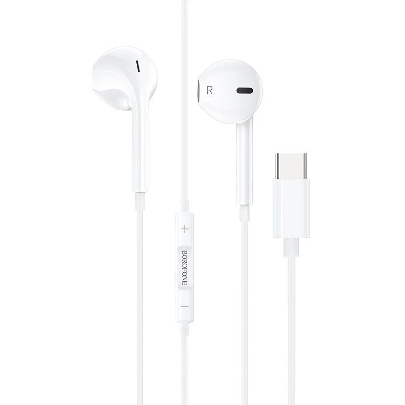 

Проводная гарнитура Borofone BM60, USB Type-C, белый (BM60), BM60